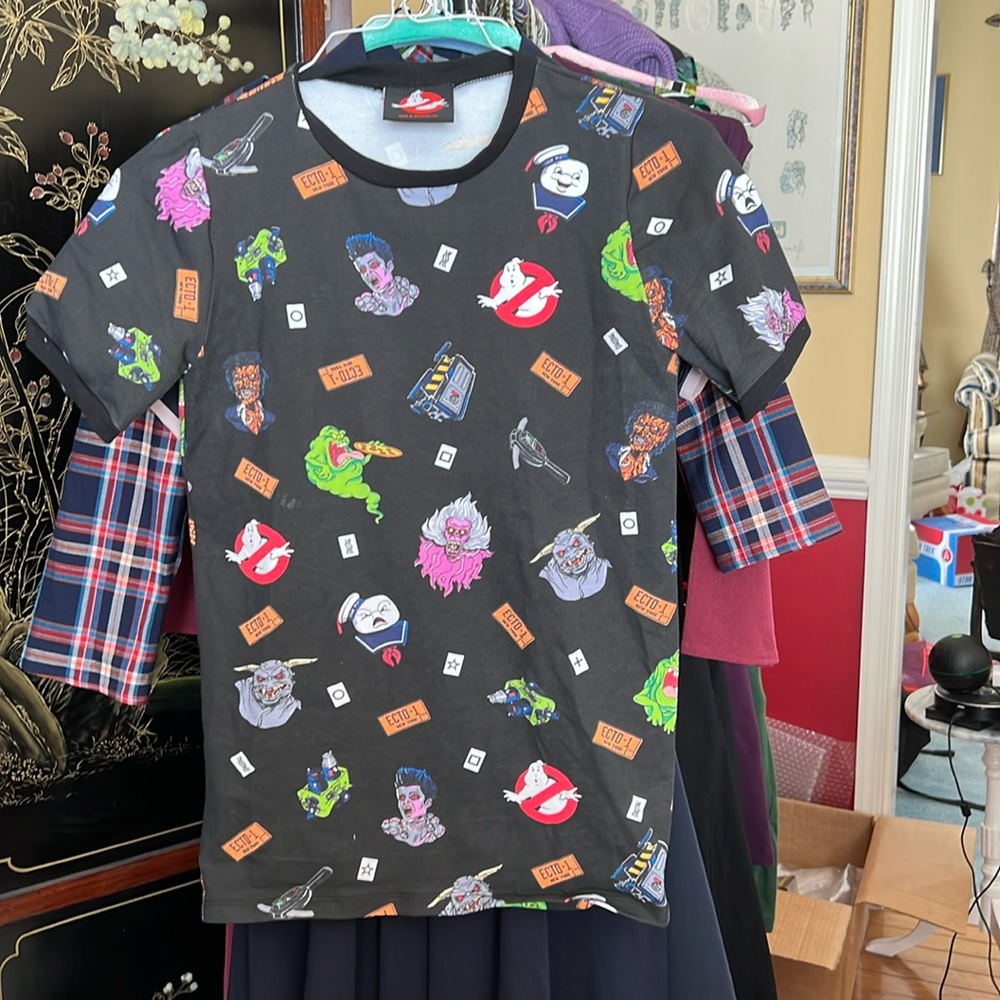 XXS Vixen by Micheline Pitt Ghostbusters Ringer Tee